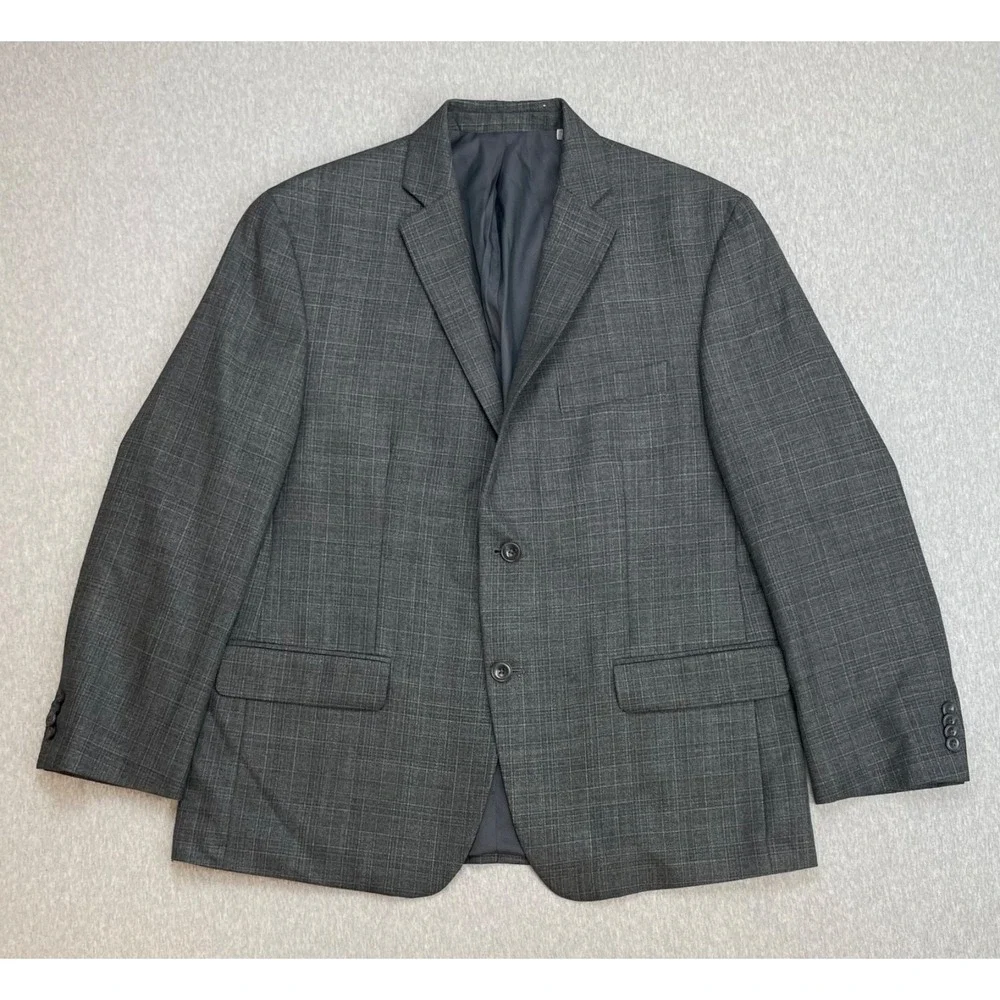 Michael Kors Blazer Mens 42S Plaid 2-Button Single Breast Lined Notch Lapel
